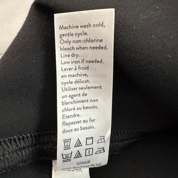 Spanx Ponte Ankle Leggings - 20264R Black M/M  Stretch High Waist Work Office - Picture 13 of 16